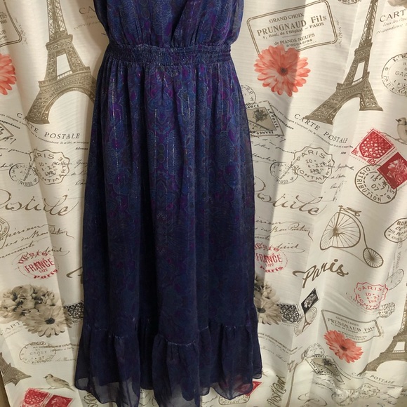 Express Navy Blue Maxi Dress - Picture 4 of 11